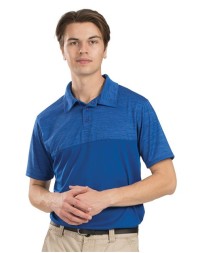 Augusta Sportswear 5412 Unisex Shadow Tonal Heather Polo – 4.3 oz. Heathered/Solid Poly Wicking | S–3XL