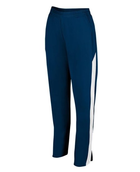 Augusta Sportswear 7762 Women's Medalist 2.0 Pants – Heavyweight Polyester Matte Brushed Tricot Warm-Up Pant with Contrast Side Inserts | XS–2XL