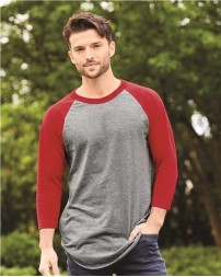 Augusta Sportswear 4420 Unisex 3/4 Raglan Sleeve Baseball Jersey – 4.8 oz. 50/50 Cotton/Poly | S–4XL