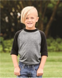 Augusta Sportswear 4421 Youth 3/4 Raglan Sleeve Baseball Jersey – 4.8 oz. 50/50 Cotton/Poly | S–L