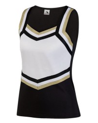 Augusta Sportswear 9141 Girls' Pike Cheer Shell Sleeveless – Heavyweight 90/10 Polyester/Spandex with Three-Color Rib Trim | Youth