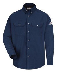 Bulwark SMU2 Men's CoolTouch® 2 FR Dress Uniform Shirt – 7 oz. 48/37/15 Modacrylic/Lyocell/Aramid | ATPV 9–11 CAT 2