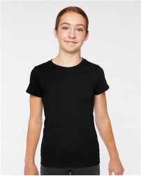 LAT 2616 Girls' Fine Jersey Tee – Girls' 4.5 oz./yd² Short-Sleeve T-Shirt | XS–XL (Girls')