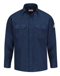 Bulwark SND2 Men's Lightweight Nomex® IIIA FR Uniform Shirt – 4.5 oz. 93/5/2 Nomex®/Kevlar®/Other Inherently FR | ATPV 4.4 CAT 1