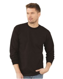 Bayside 6100 Unisex USA-Made Long Sleeve T-Shirt – 6.1 oz. 100% Cotton LS Tee with Ribbed Cuffs & Sewn-In Woven Label | S–4XL