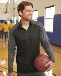 Badger 4006 Men's Ultimate SoftLock Sport Quarter-Zip Pullover – 4.13 oz. 100% Polyester UPF 50+ | XS–4XL