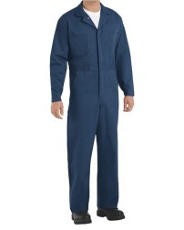 Red Kap CC16EXT Men's Extended Sizes Button-Front Cotton Coverall – 8.5 oz. 100% Cotton Twill | Extended Sizes