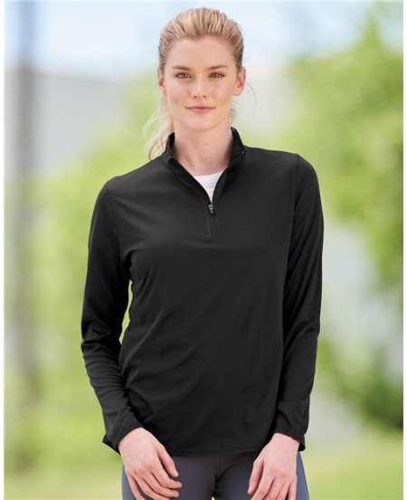 Augusta Sportswear 2787 Women's Attain Color Secure® Performance Quarter-Zip Pullover – 3.4 oz. Wicking Polyester | XS–2XL