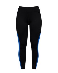Badger 4637 Women's Panel Tights – 90/10 Poly/Spandex High-Rise Full-Length Contrast Panel Tights | XS–2XL