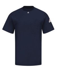 Bulwark SET8 Men's FR Short Sleeve T-Shirt – EXCEL FR 7.25 oz. 100% Cotton Interlock | ATPV 9.6 cal/cm² CAT 2
