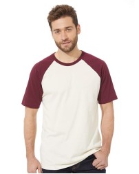 Next Level 3650 Unisex Cotton Raglan T-Shirt – 4.3 oz. Combed Cotton Contrast Sleeve Raglan | XS–3XL