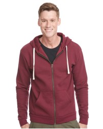 Next Level 9602 Unisex Santa Barbara Full-Zip Hoodie Sweatshirt – 7.4 oz. 80/20 Cotton/Poly Fleece Full-Zip Hoodie | XS–3XL