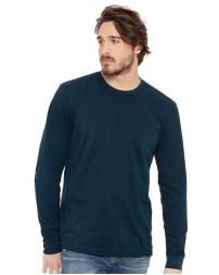 Next Level 6411 Unisex Sueded Long Sleeve T-Shirt – 4.3 oz. 60/40 Sueded Jersey Long Sleeve Tee | XS–3XL