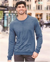 JERZEES 91MR Unisex Snow Heather French Terry Crewneck Sweatshirt – 7.2 oz. Unisex crewneck sweatshirt | S–3XL