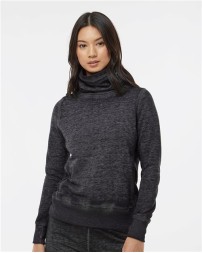 J. America 8930 Women's Zen Fleece Cowl Neck Sweatshirt – 7 oz. Women's cowl neck sweatshirt | S–2XL