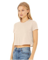 BELLA CANVAS 8882 Women's Flowy Crop Tee – 3.7 oz. 65/35 Poly/Viscose Women's Flowy Cropped Short-Sleeve Tee | Modest Crop, Tailored Sleeve