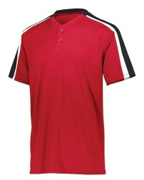 Augusta Sportswear 1557 Men's Power Plus Jersey 2.0 – 100% Polyester Moisture-Wicking Two-Button Baseball Jersey | S–3XL