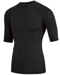 Augusta Sportswear 2606 Men's Hyperform Compression Half Sleeve Shirt – 84/16 Poly/Spandex 4-Way Stretch