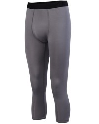Augusta Sportswear 2618 Men's Hyperform Compression Calf-Length Tights – 84/16 Poly/Spandex 4-Way Stretch | S–3XL