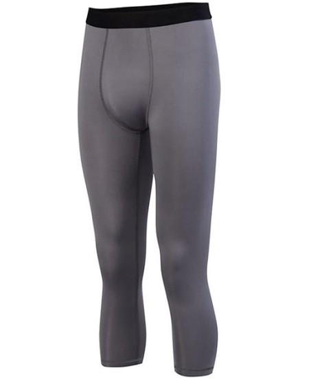 Augusta Sportswear 2618 Men's Hyperform Compression Calf-Length Tights – 84/16 Poly/Spandex 4-Way Stretch | S–3XL