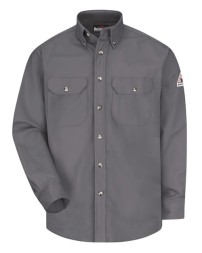 Bulwark SLU2 Men's Midweight FR Dress Uniform Shirt – Westex Ultrasoft 7 oz. 88/12 Cotton/Nylon | ATPV 8.6 CAT 2