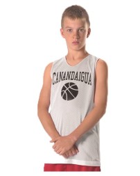 Alleson Athletic 560RY Youth Reversible Mesh Tank – 3.4 oz. 70 Denier Tricot Mesh Cationic Polyester Double-Ply Reversible | Youth XS–L