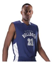 Alleson Athletic 589RSP Men's Single Ply Reversible Basketball Jersey – NFHS Legal Bonded Mesh