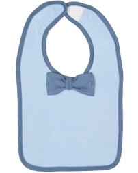 Rabbit Skins 1002 Infant Baby Rib Bow Tie Bib – 5.5 oz. CRSC Premium Jersey with Attached Bow Tie | One Size