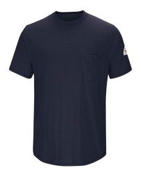 Bulwark SMT6 Men's Lightweight FR Short Sleeve Pocket T-Shirt – 5 oz. 70/30 Modacrylic/Rayon-Tencel™ | EBT 4.8 CAT 1