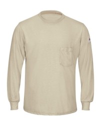 Bulwark SMT8 Men's Lightweight FR Long Sleeve T-Shirt – 5 oz. 70/30 Modacrylic/Rayon-Tencel™ | EBT 4.8 cal/cm² CAT 1