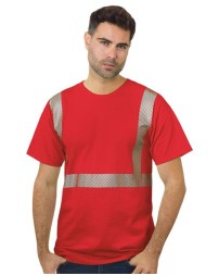 Bayside 3700 Unisex USA-Made Hi-Visibility Comfort Trim T-Shirt – 6.1 oz. 100% Cotton with 3M 2