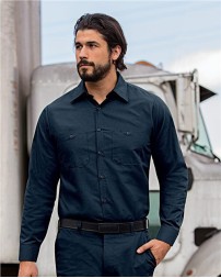 Red Kap SX10T Men's Tall MIMIX Long Sleeve Work Shirt – 4.25 oz. Ripstop with Mesh Panels | LT–2XLT