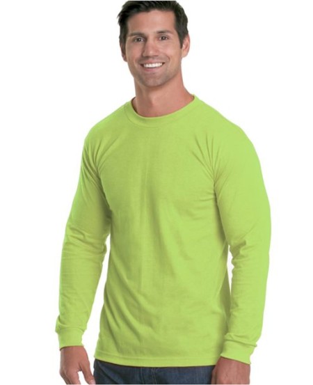 Bayside 5360 Unisex USA-Made Performance Long Sleeve T-Shirt – 4.5 oz. 100% Polyester LS Performance Tee | S–6XL