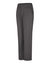 Red Kap PT59 Women's Half-Elastic Work Pants – 8 oz. 65/35 Poly/Cotton Twill, Back Elastic, Hook-and-Eye | 5 Colors