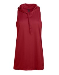 Badger 4111 Women's B-Core Racerback Hooded Tank Top – 100% Polyester Hooded Racerback Athletic Tank | XS–2XL