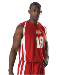 Alleson Athletic 54MMRY Youth Reversible Basketball Jersey – 100% Mock Mesh Cationic Polyester Double-Ply V-Neck Reversible | Youth S–XL