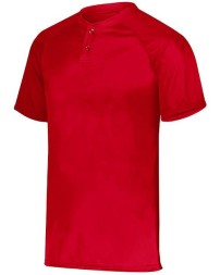 Augusta Sportswear 1566 Youth Attain Two-Button Jersey – Moisture-Wicking Polyester Youth Baseball Jersey | XS–XL