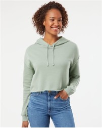 Independent Trading Co. AFX64CRP Women's Lightweight Crop Hooded Sweatshirt – 6.5 oz. Women's Crop pullover hoodie | XS–3XL