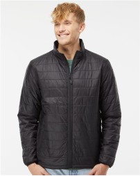 Independent Trading Co. EXP100PFZ Men's Puffer Jacket –  Men's Full-zip puffer jacket | S–3XL