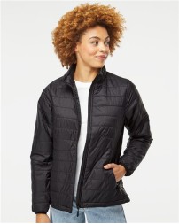 Independent Trading Co. EXP200PFZ Women's Puffer Jacket –  Women's Full-zip puffer jacket | XS–2XL