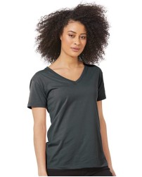 Next Level 3940 Women's Cotton V-Neck T-Shirt – 4.3 oz. Combed Ring-Spun Cotton Women's V-Neck Tee | XS–XL