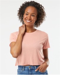 Next Level 5080 Women's Festival Crop Top – 3.5 oz. 65/35 Poly/Cotton Cropped Crew Neck Tee | XS–2XL