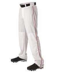 Alleson Athletic 605WLBY Youth Baseball Pants With Braid – 12 oz. Double Knit Wide Leg Open Bottom | XS–XL