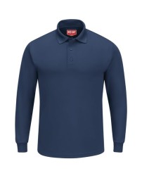 Red Kap SK6L Men's Long Sleeve Performance Knit Polo – 4.5 oz. 100% Polyester Micro-Mesh, Moisture Wicking | Multiple Colors