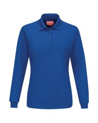 Red Kap SK7L Women's Long Sleeve Performance Knit Polo – 4.5 oz. 100% Polyester Micro-Mesh, Moisture Wicking | Multiple Colors