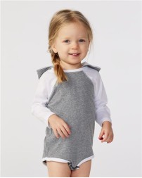 Rabbit Skins 4418 Infant Fine Jersey Character Hooded Long Sleeve Bodysuit with Ears – 4.5 oz. CRSC | NB–18M