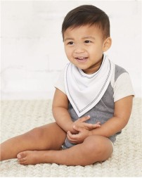 Rabbit Skins 1012 Infant Premium Jersey Bandana Bib – 5.5 oz. CRSC Jersey 2-Ply Reversible | 16