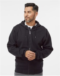 DRI DUCK 7040 Men’s Bateman Bonded Power Fleece™ 2.0 Full-Zip Jacket – 10 oz. 100% Cotton Face Bonded Interior | Three-Piece Scuba Hood | DRI DUCK Branded Eyelets
