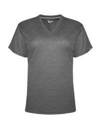 Badger 1002 Women's FitFlex Performance V-Neck T-Shirt – 3.5 oz. 95/5 Cotton/Spandex BadgerBlend | XS–2XL