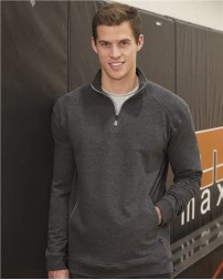 Badger 1060 Men's FitFlex French Terry Quarter-Zip Pullover – 9.29 oz. 55/40/5 Cotton/Poly/Spandex BadgerBlend | XS–4XL